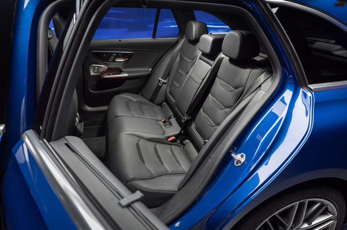 71 Mercedes AMG C43 estate 2022 official reveal rear seats