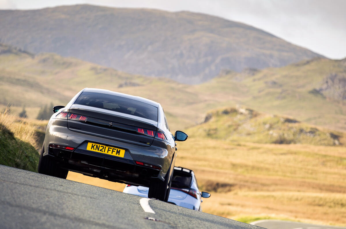 72 Britains best drivers car 2021 Peugeot road rear 72 Britains best drivers car 2021 Peugeot road rear