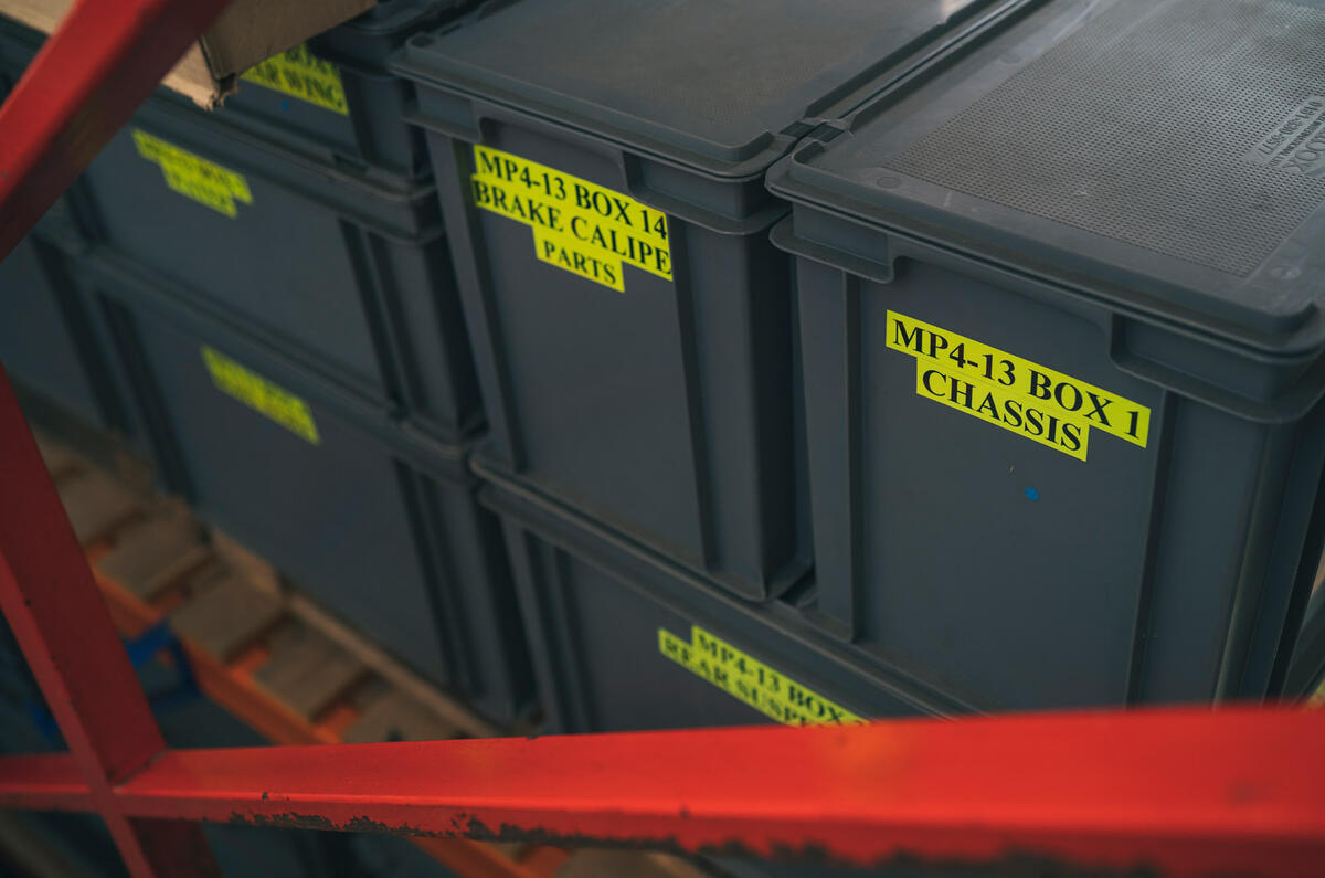 73 mclaren heritage parts boxes