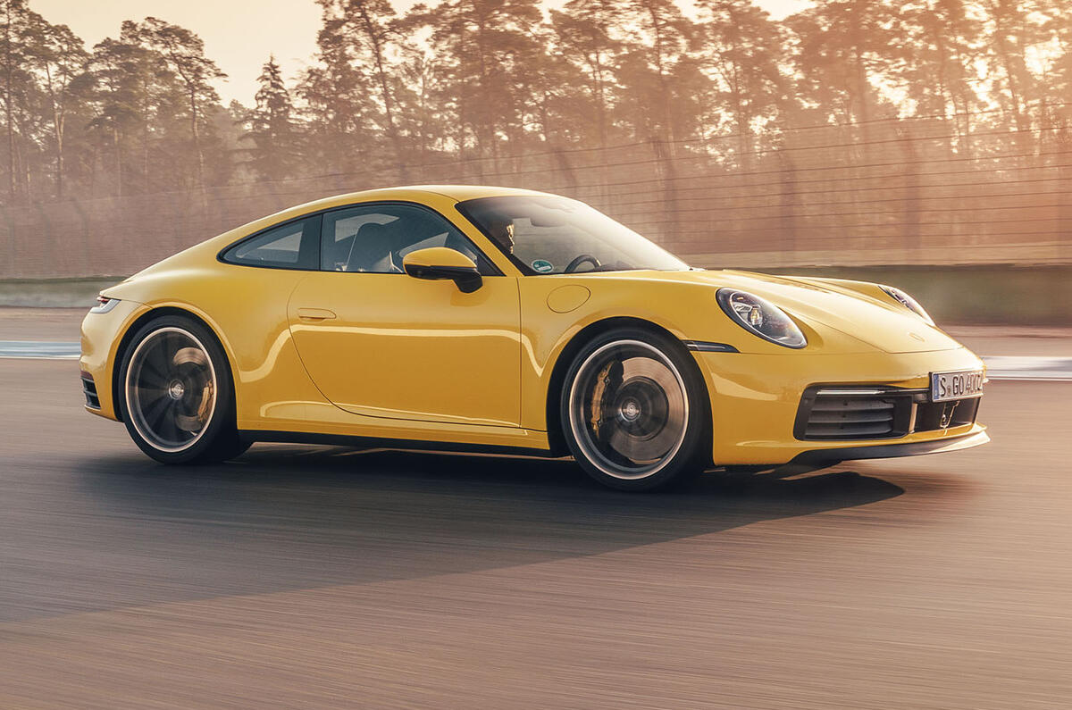 2019 Porsche 911 Carrera S track drive - track side
