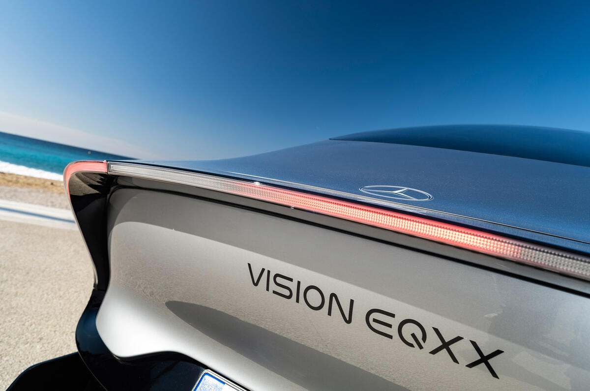 74 Mercedes EQXX mission accomplished ride 2022 rear lights 74 Mercedes EQXX mission accomplished ride 2022 rear lights