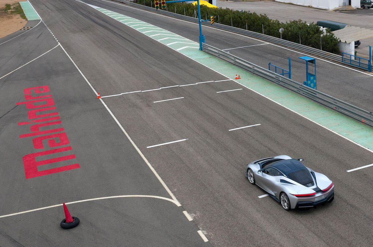Pininfarina Battista customer preview event - track aerial