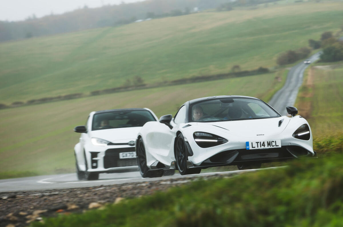 Britain's best drivers car 2020 final three - Toyota GR Yaris and McLaren Britain's best drivers car 2020 final three - Toyota GR Yaris and McLaren