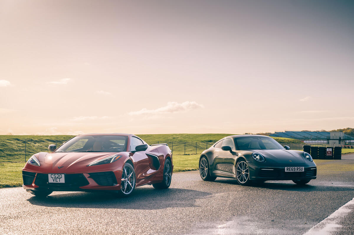 Corvette C8 vs Porsche 911 UK - static Corvette C8 vs Porsche 911 UK - static