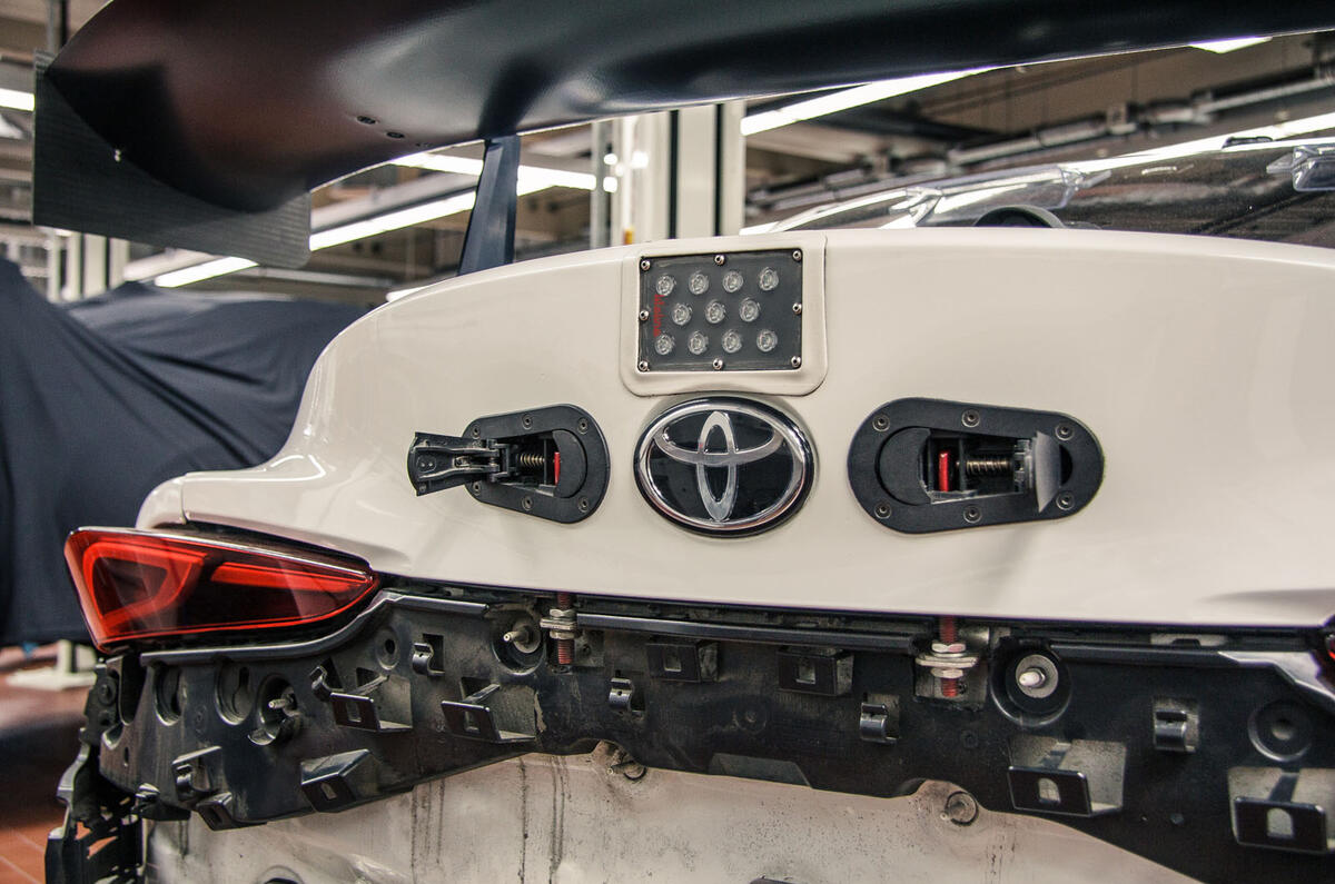 Waking the Toyota GT-One - Supra GT4 rear