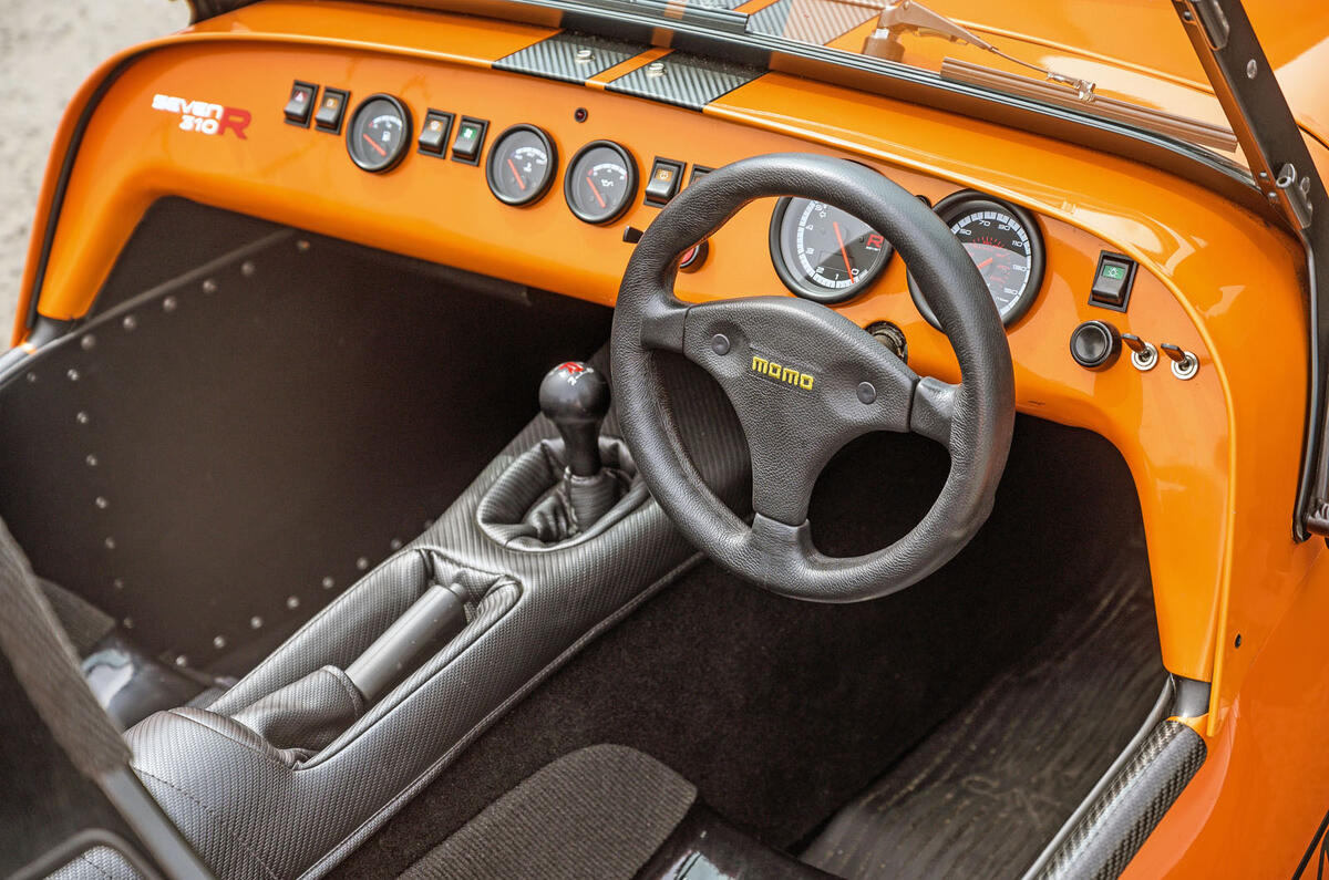 Naturally aspirated group test - Caterham cabin