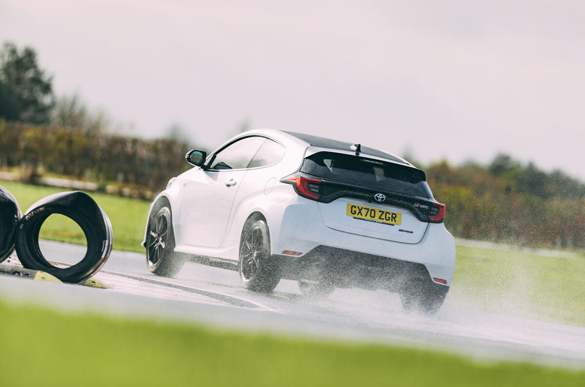Britain's best affordable drivers car 2020 winner - Toyota GR Yaris - track rear Britain's best affordable drivers car 2020 winner - Toyota GR Yaris - track rear
