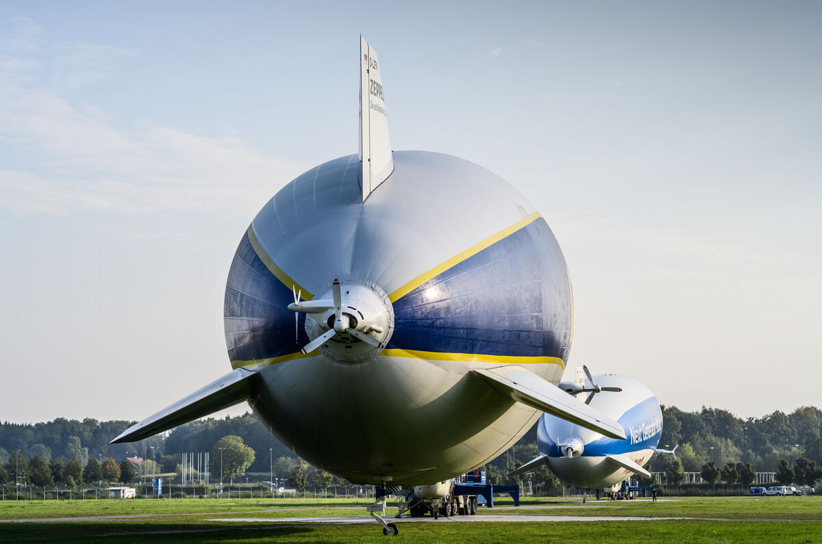 Autocar Christmas Road Test 2020: the Goodyear Blimp - outside rear Autocar Christmas Road Test 2020: the Goodyear Blimp - outside rear