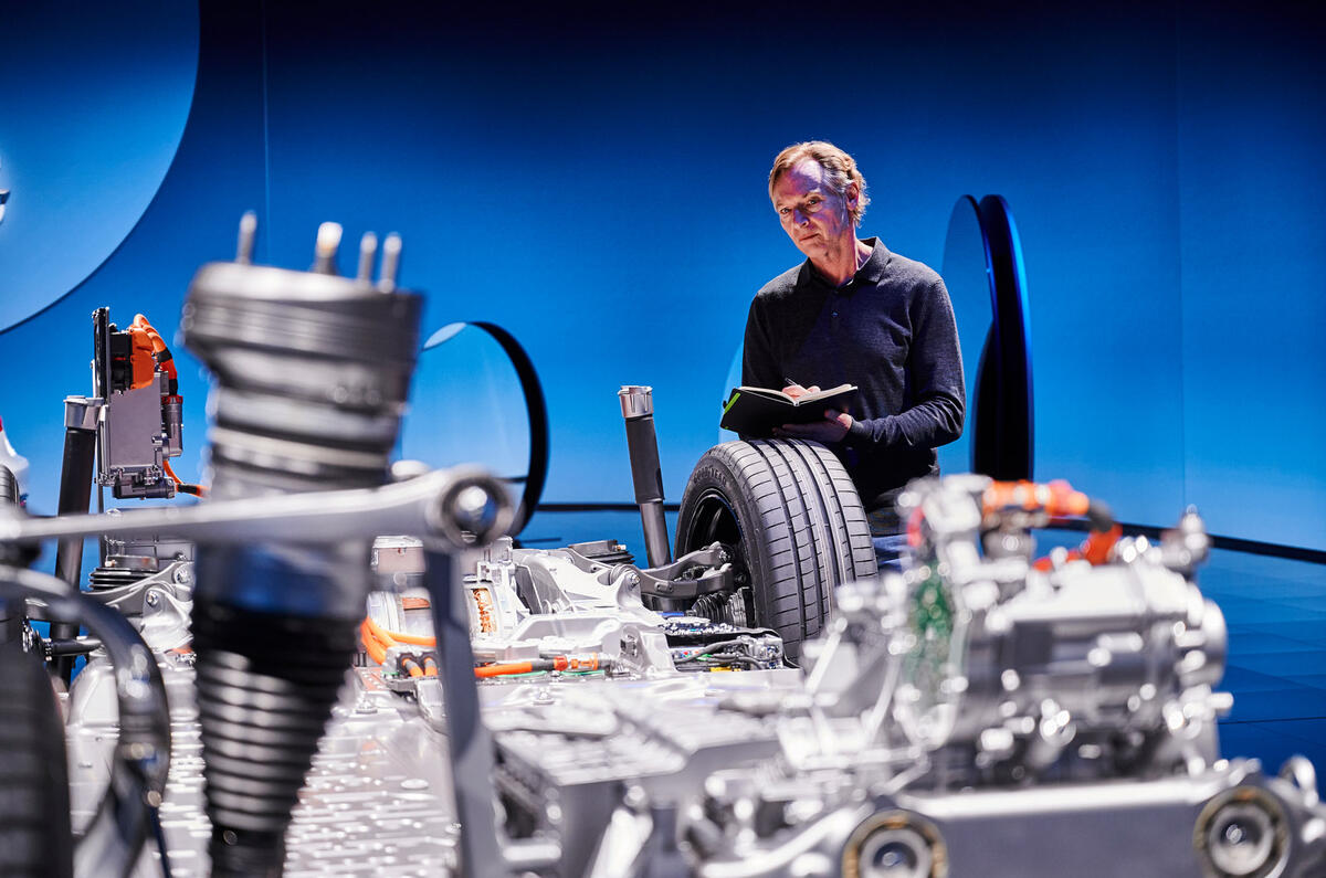 77 Mercedes EQS official reveal images GK powertrain