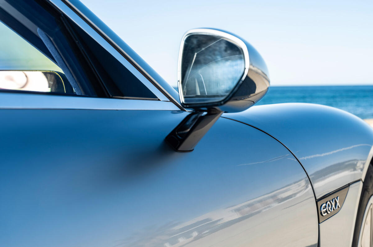77 Mercedes EQXX mission accomplished ride 2022 wing mirror 77 Mercedes EQXX mission accomplished ride 2022 wing mirror