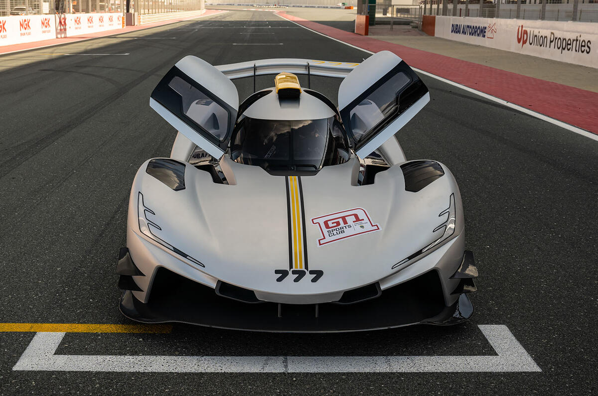 777 hypercar front doors open