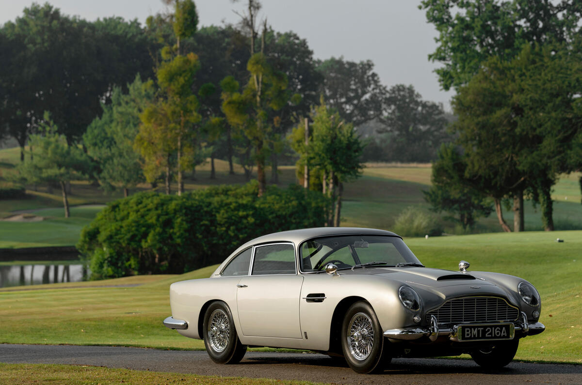 78 Aston Martin DB5 Goldfinger road test 2021 static front 78 Aston Martin DB5 Goldfinger road test 2021 static front