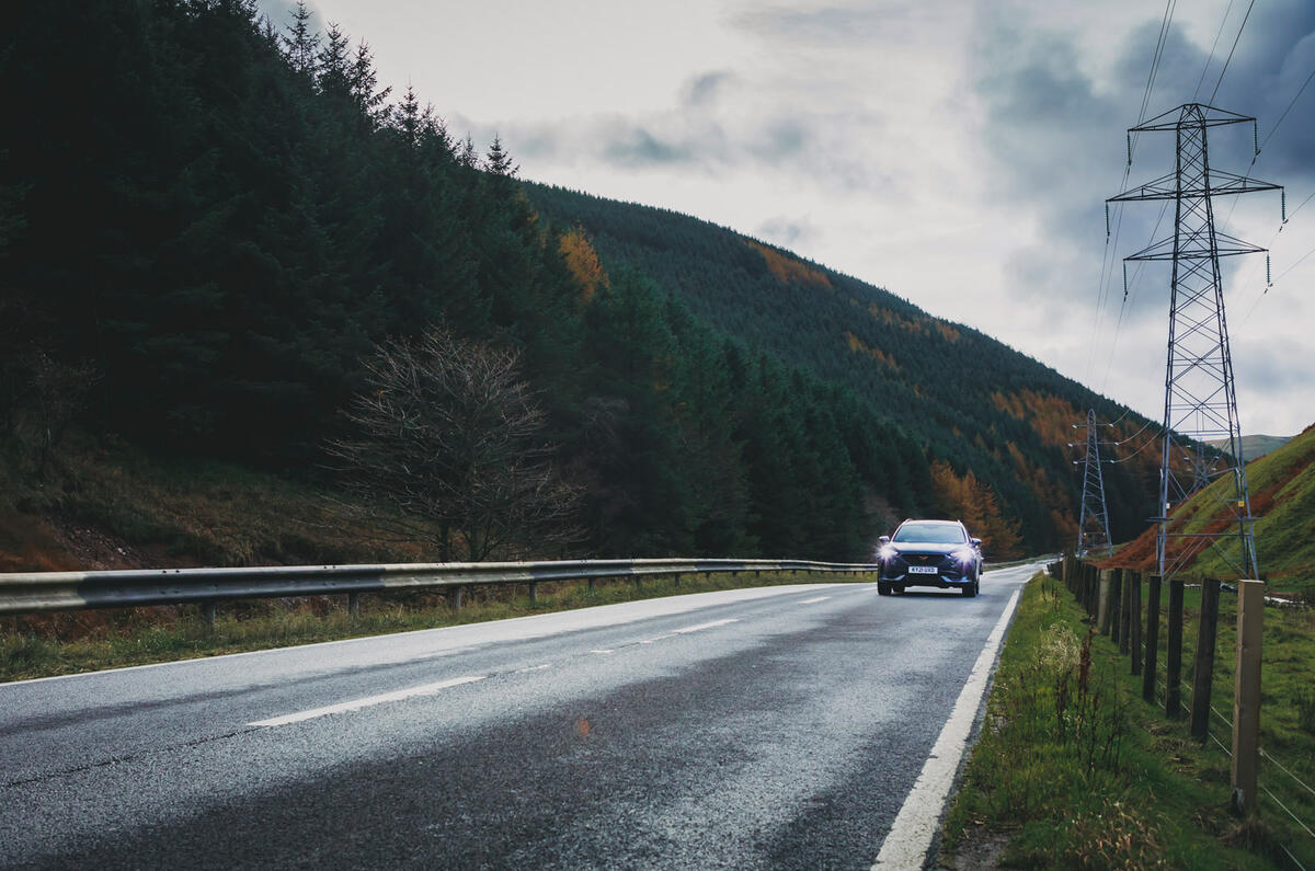 78 Bentley Cupra Christmas road trip cupra driving front
