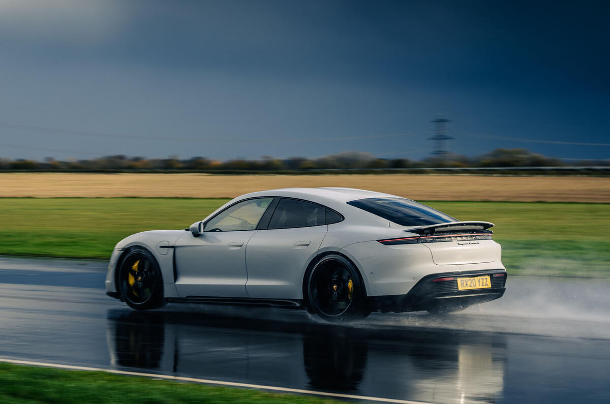 Britain's best drivers car 2020 - Taycan rear Britain's best drivers car 2020 - Taycan rear