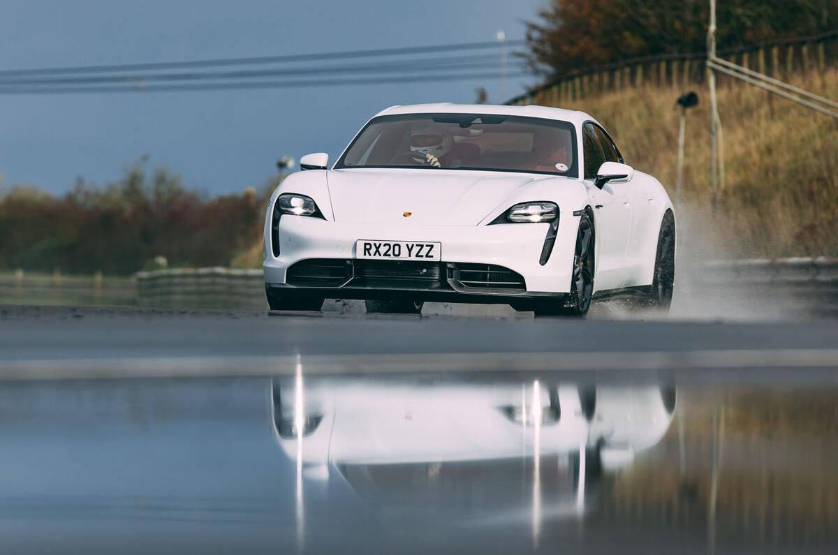 Britain's best drivers car 2020 - Taycan front Britain's best drivers car 2020 - Taycan front