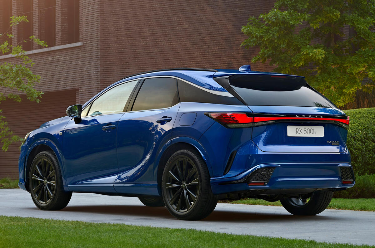 79 lexus rx500h rear view quarter 79 lexus rx500h rear view quarter