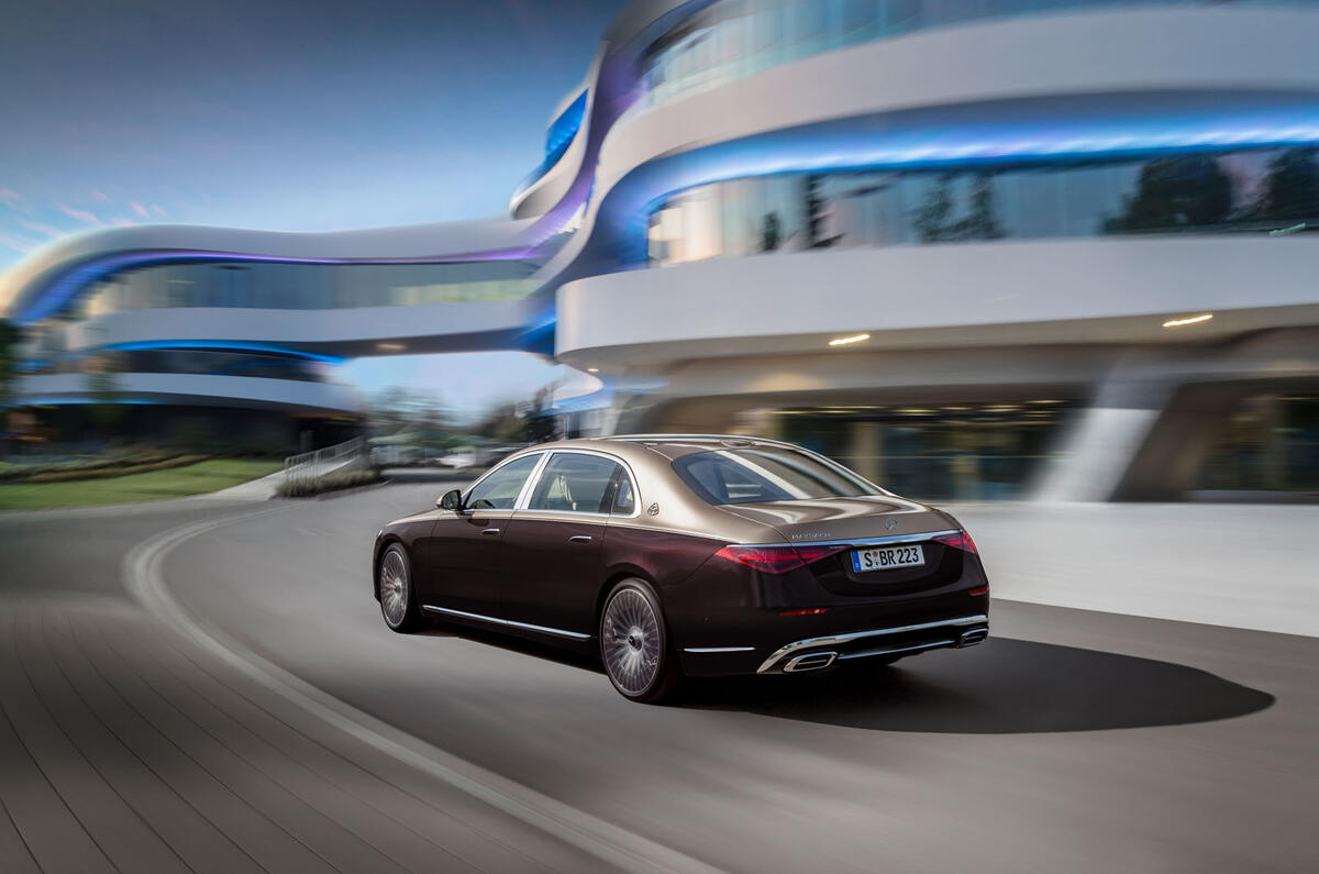 2021 Mercedes-Maybach S-Class official images - cornering rear