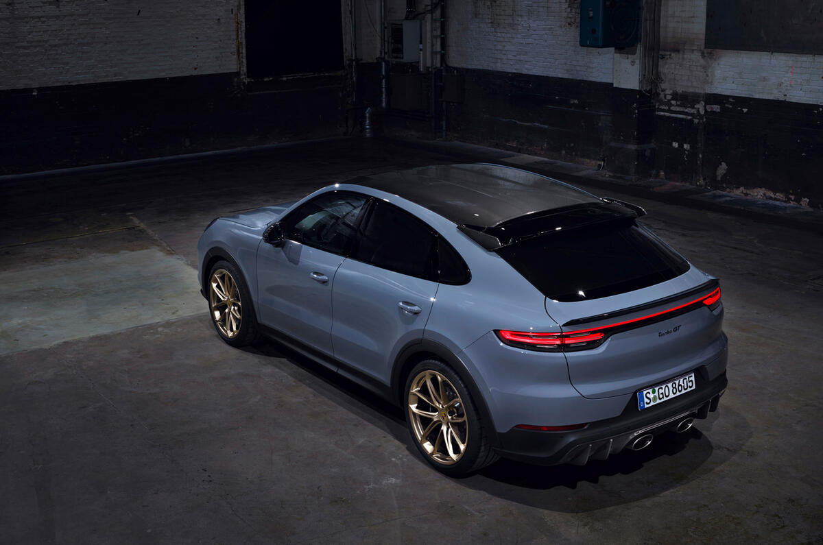 79 Porsche Cayenne GT 2021 official reveal studio rear
