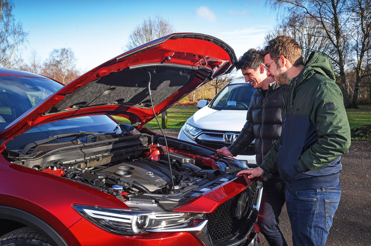 Hybrid mega-test - Mazda CX-5 engine