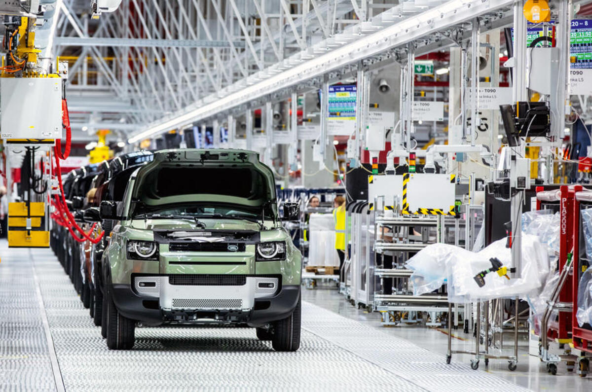 Land Rover Defender production