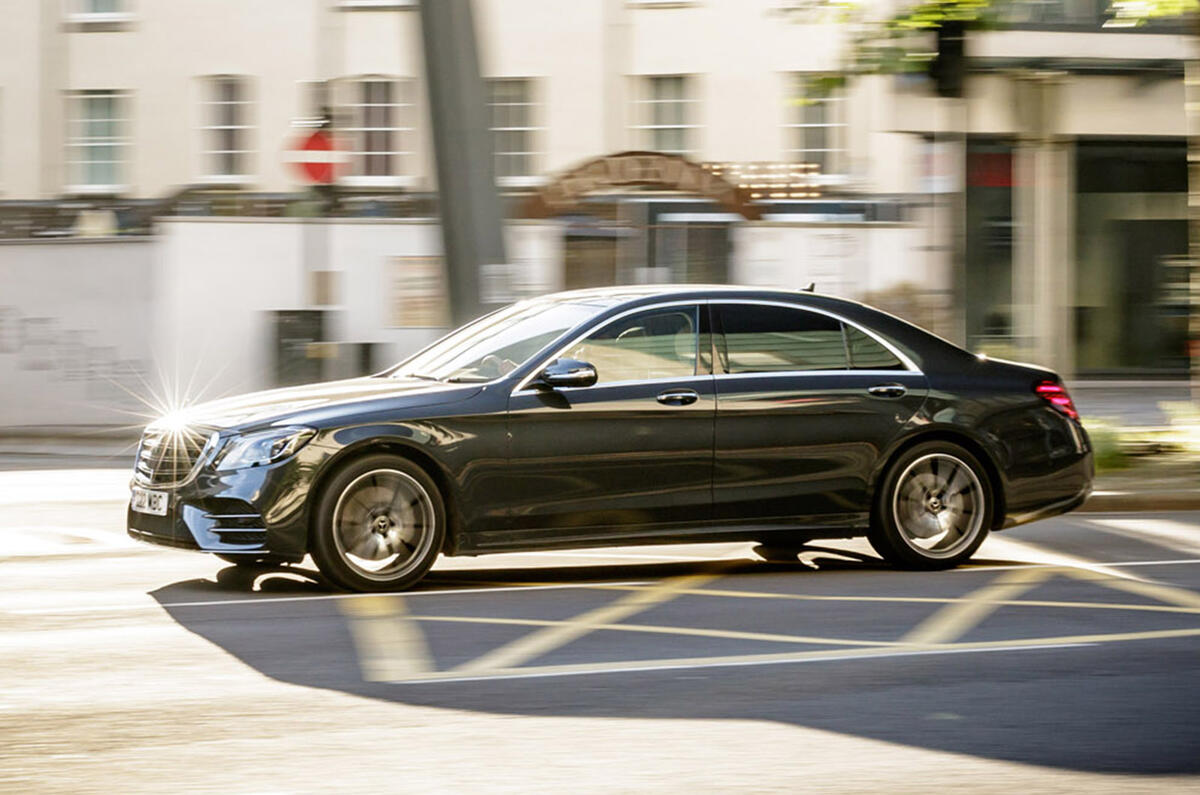 Mercedes-Benz S-Class - tracking side Mercedes-Benz S-Class - tracking side
