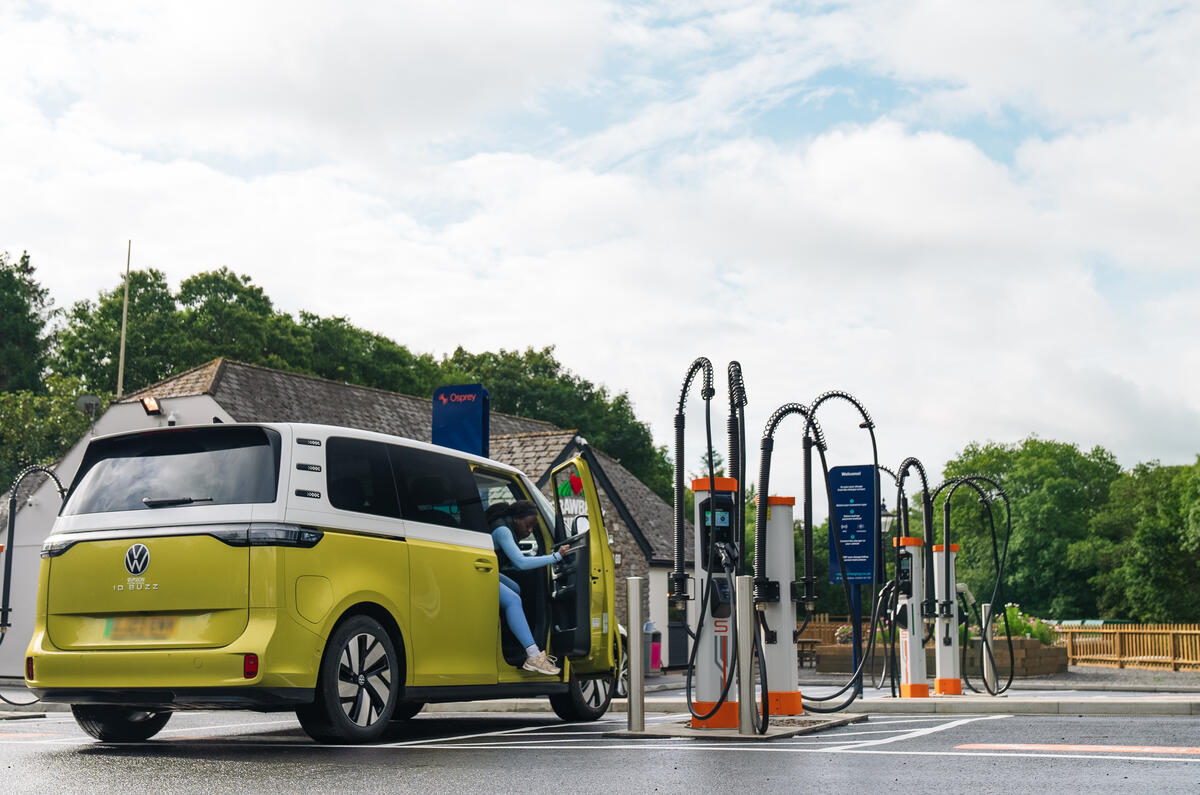 7b. All of Osprey's car parking bays are wider at rapid charging hubs