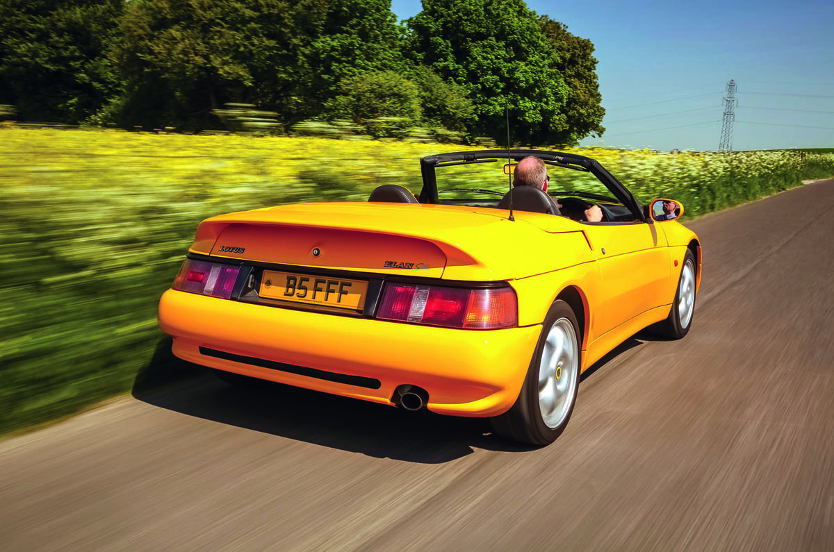 Lotus Elan S2 driving - rear