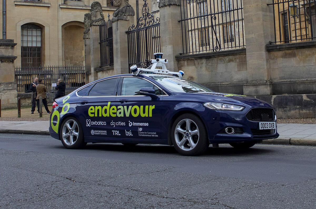 Autonomous Ford Mondeo - front Autonomous Ford Mondeo - front