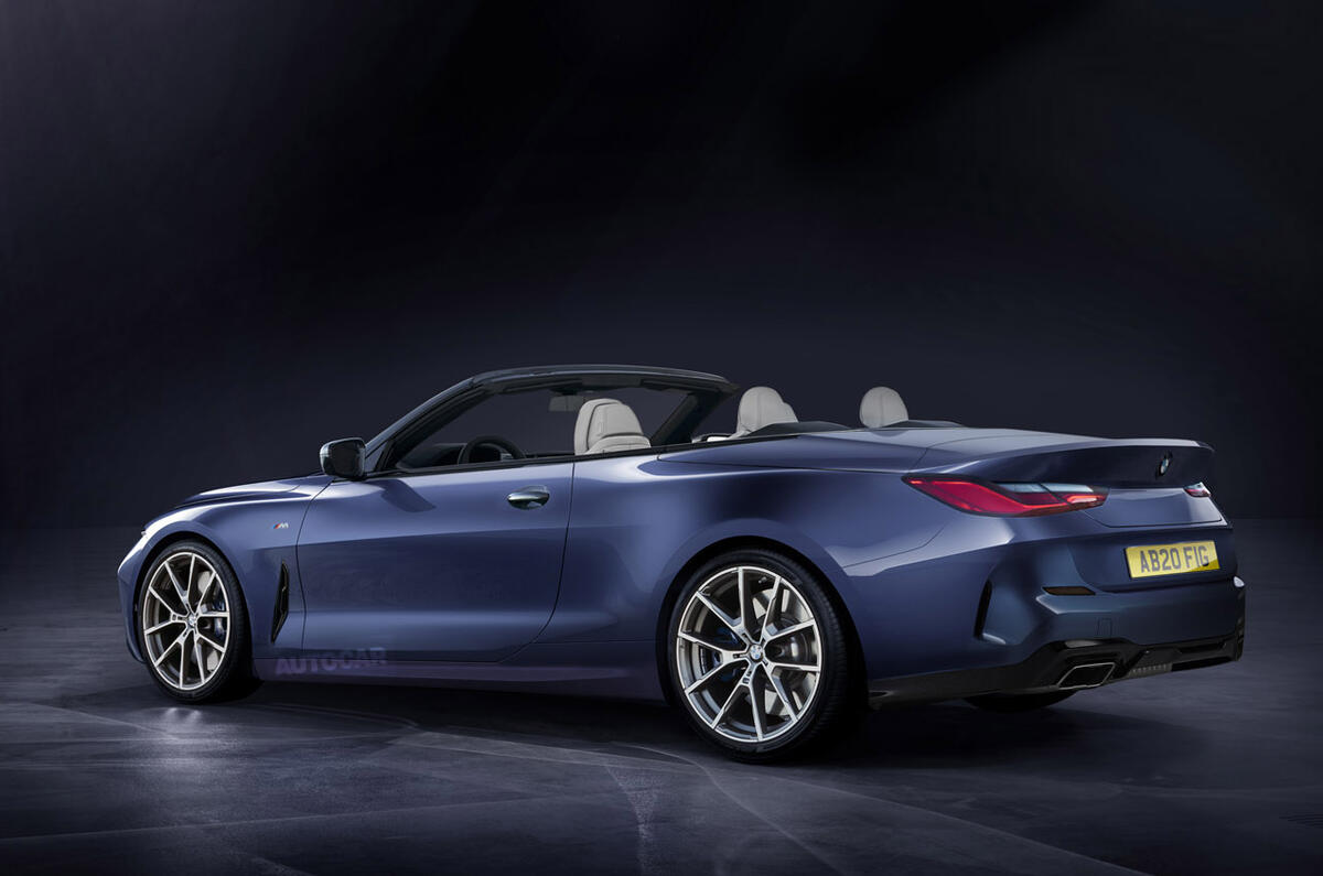 BMW 4 Series Cabriolet render 2020 - static rear BMW 4 Series Cabriolet render 2020 - static rear