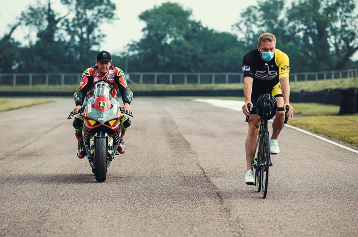 John McGuinness and Chris Hoy - both recipients of honours from the Queen John McGuinness and Chris Hoy - both recipients of honours from the Queen
