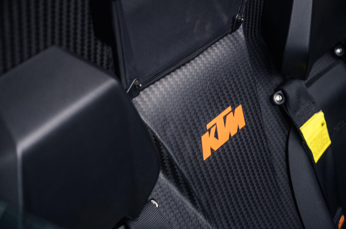 KTM Xbow Darkside developments demonstrator - seats KTM Xbow Darkside developments demonstrator - seats