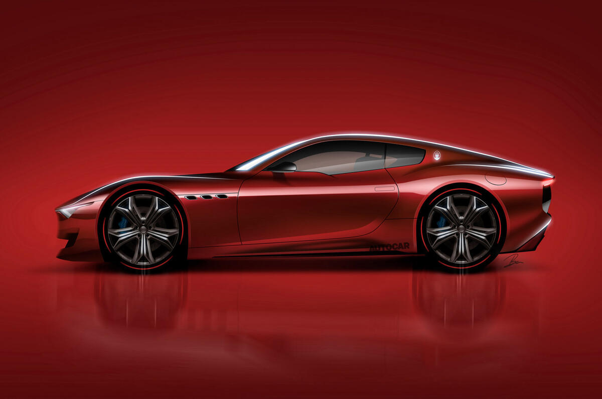 Maserati Granturismo render 2020 - static side Maserati Granturismo render 2020 - static side