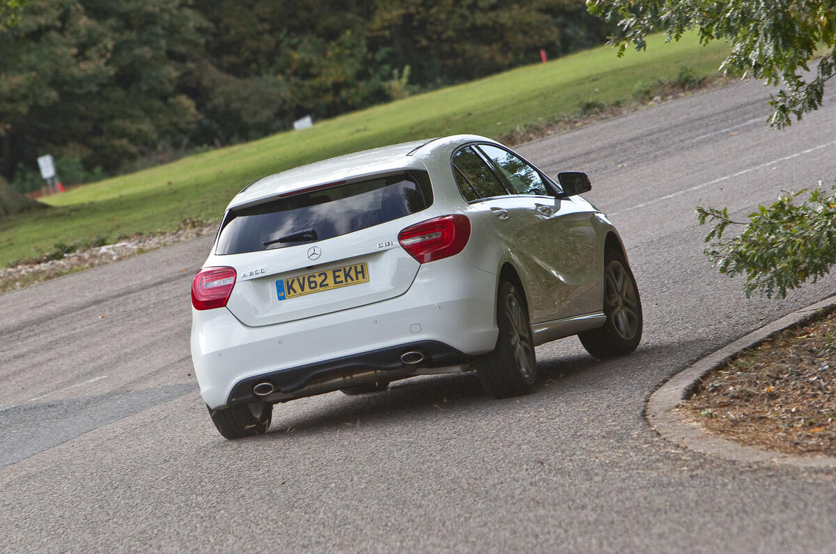 Mercedes-Benz A-Class cornering Mercedes-Benz A-Class cornering