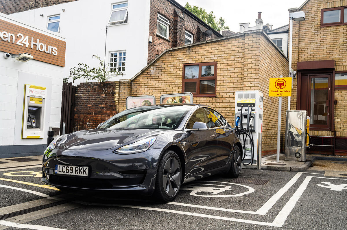 Tesla recharging Tesla recharging