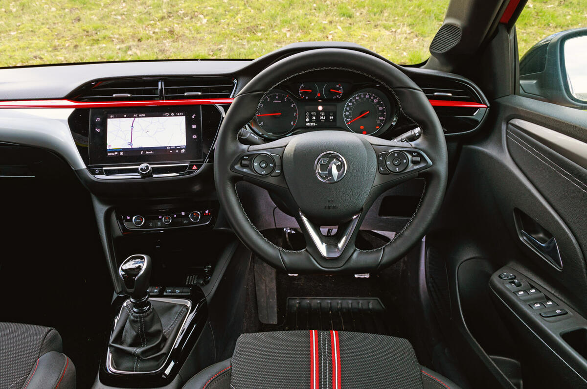 Vauxhall Corsa - interior Vauxhall Corsa - interior