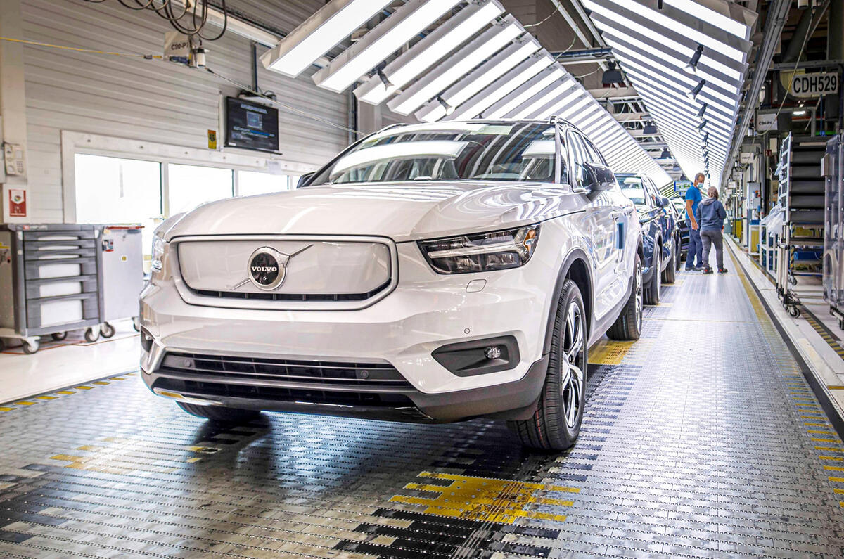 Volvo XC40 Recharge production in Ghent Belgium Volvo XC40 Recharge production in Ghent Belgium