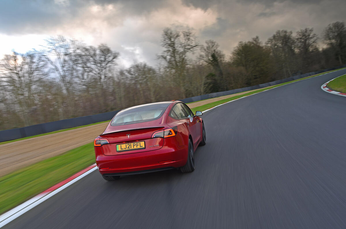 80 Brands Hatch EV records feature tesla tracking rear