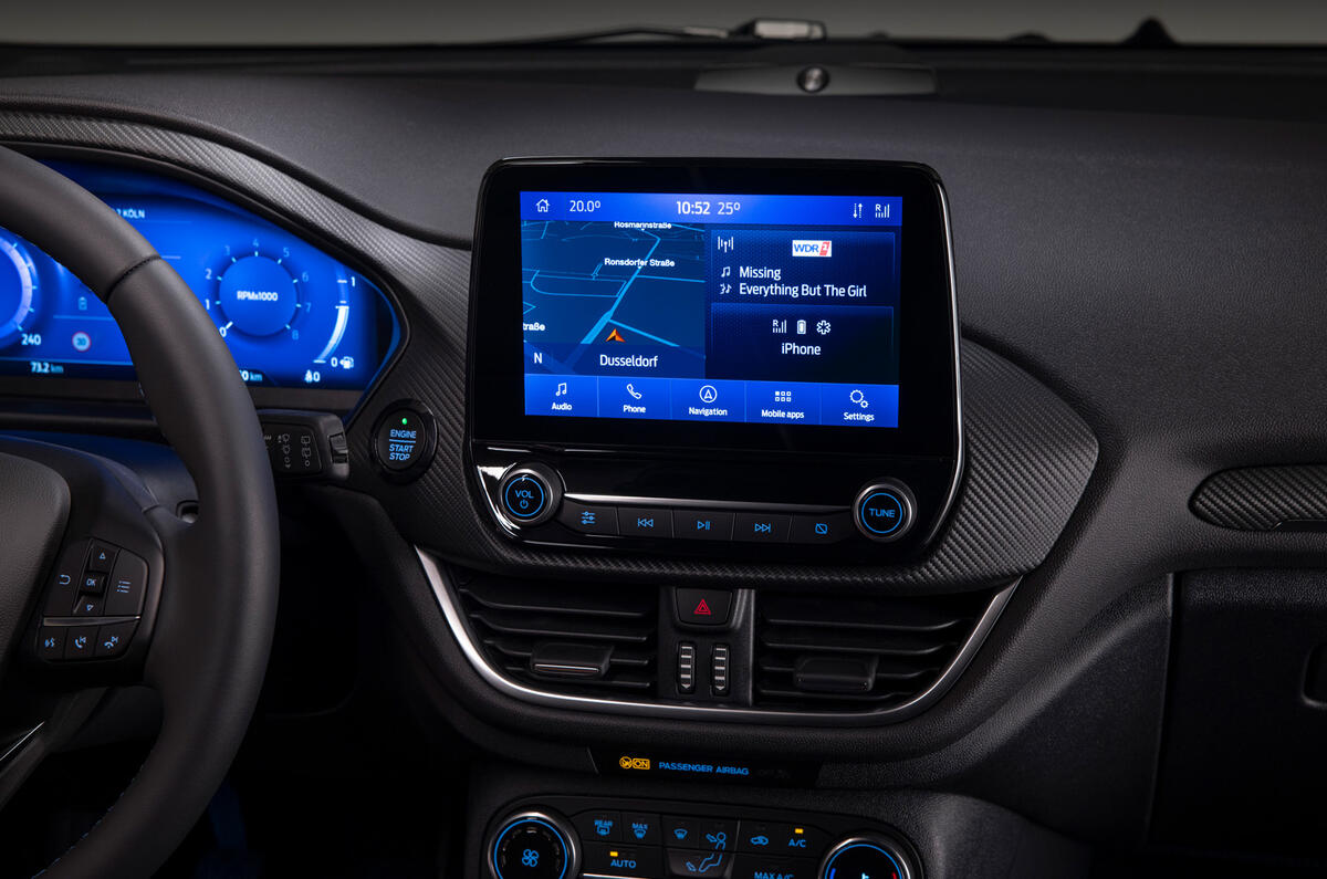 80 Ford Fiesta 2021 refresh Active infotainment