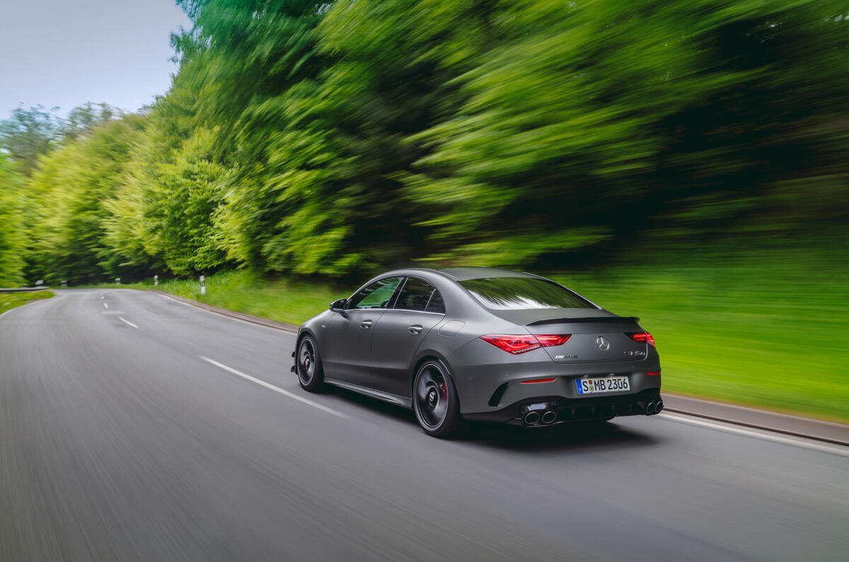 Mercedes-AMG CLA45 S 2019 official reveal - hero rear