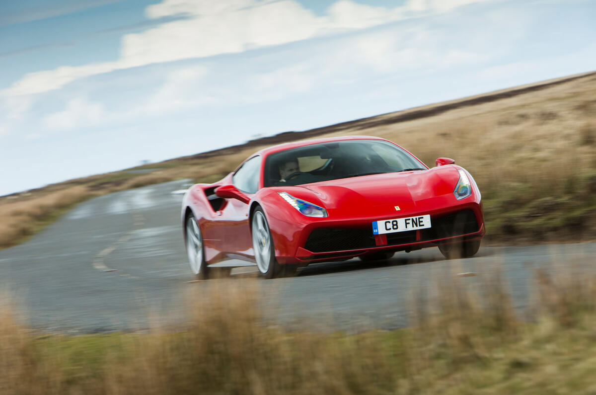 Ferrari 488 GTB rewind - on the road front Ferrari 488 GTB rewind - on the road front