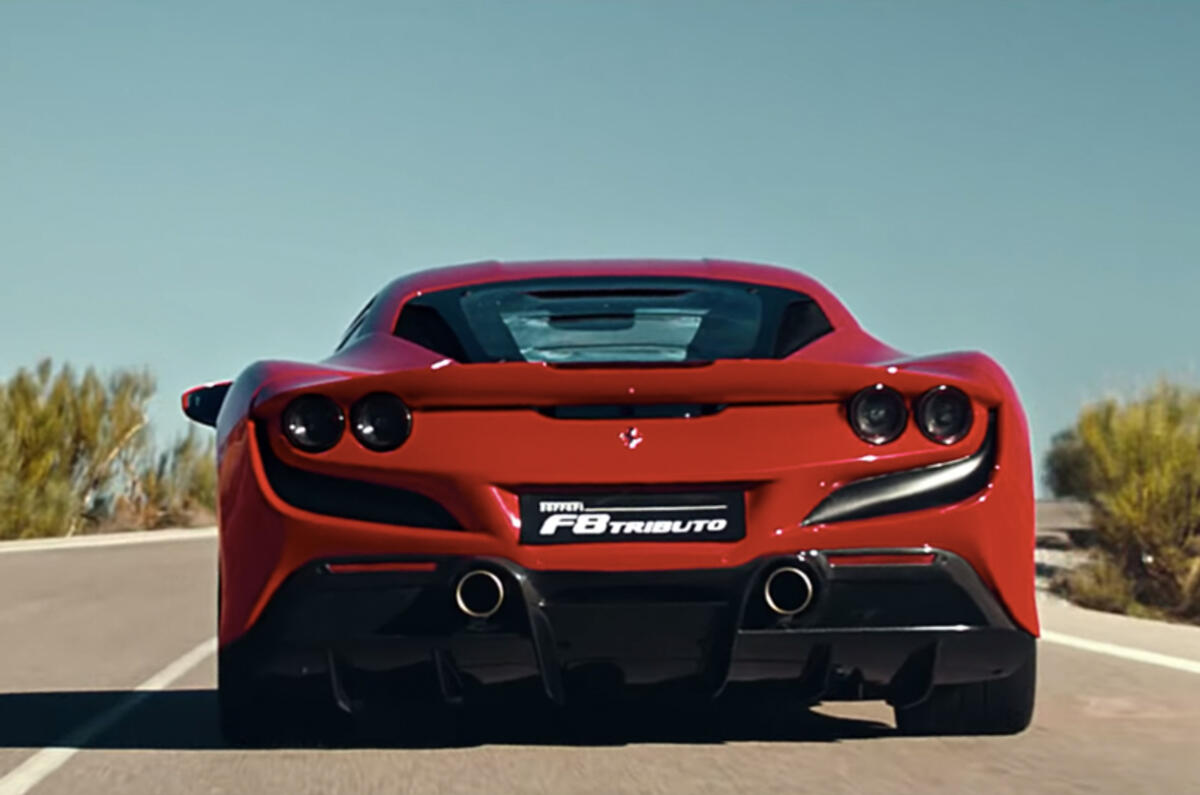 Ferrari F8 Tributo 2019 first ride review - rear end