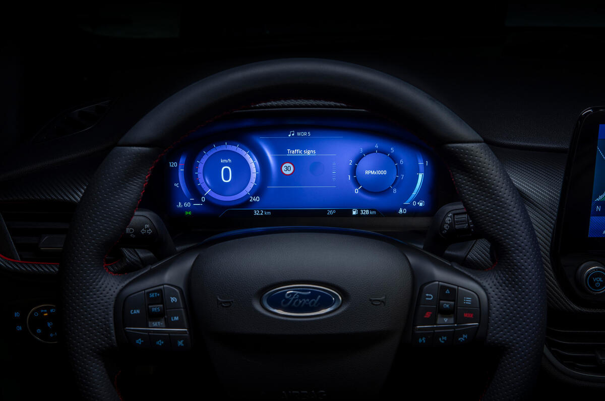 81 Ford Fiesta 2021 refresh Active instruments