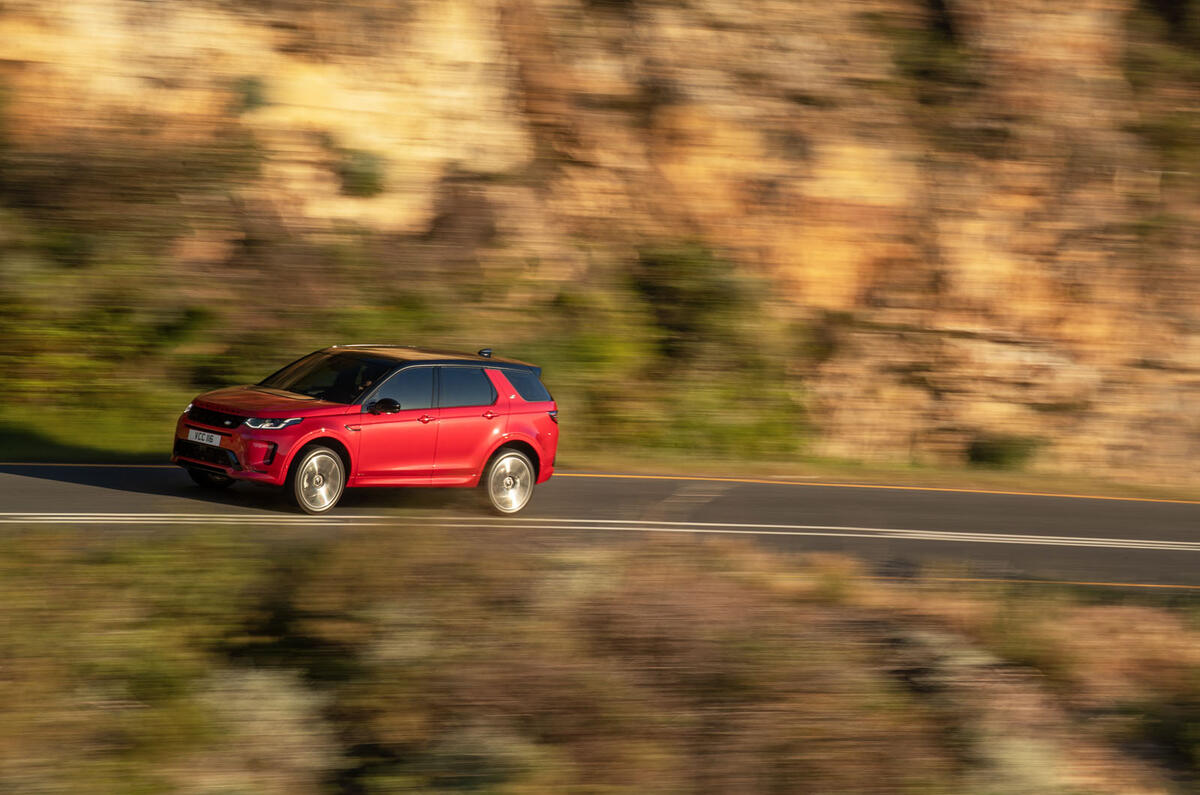 Land Rover Discovery Sport 2019 official reveal - on the road side