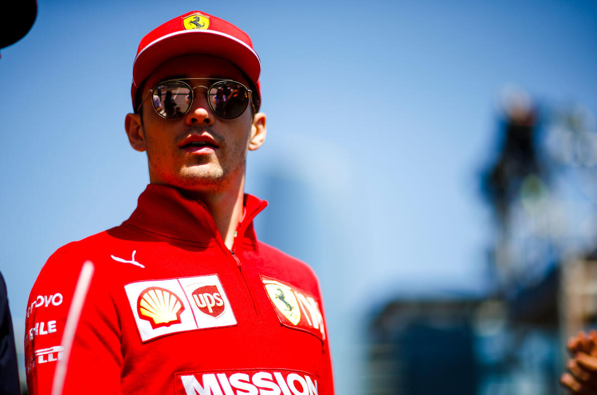 Charles Leclerc interview, 2019 British Grand Prix - sunglasses