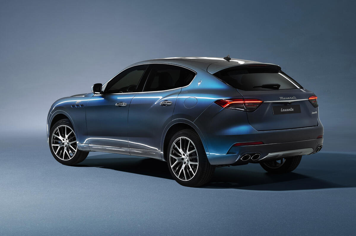 81 Maserati Levante Hybrid 2021 official images studio static rear 81 Maserati Levante Hybrid 2021 official images studio static rear