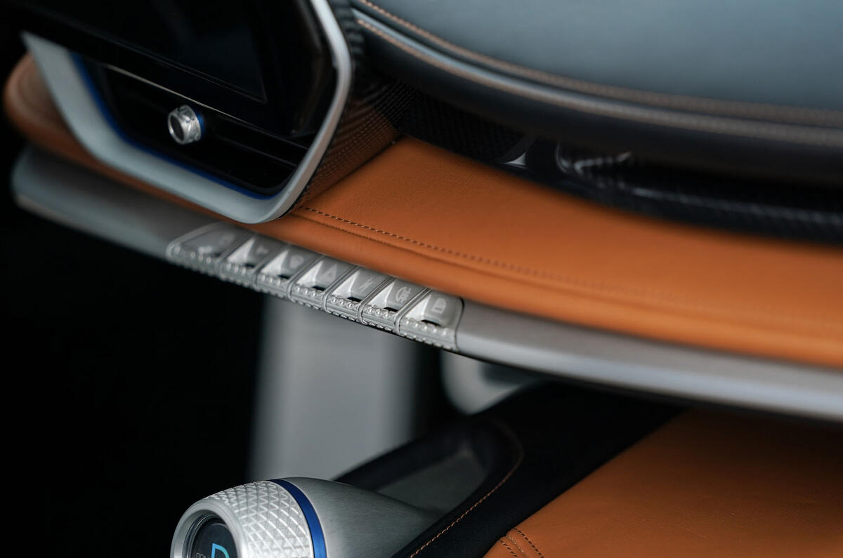 Pininfarina Battista customer preview event - buttons