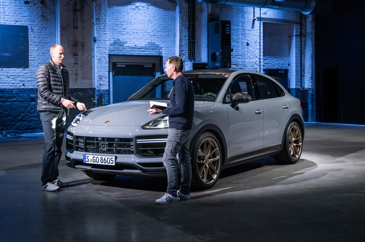 81 Porsche Cayenne GT 2021 official reveal interview front