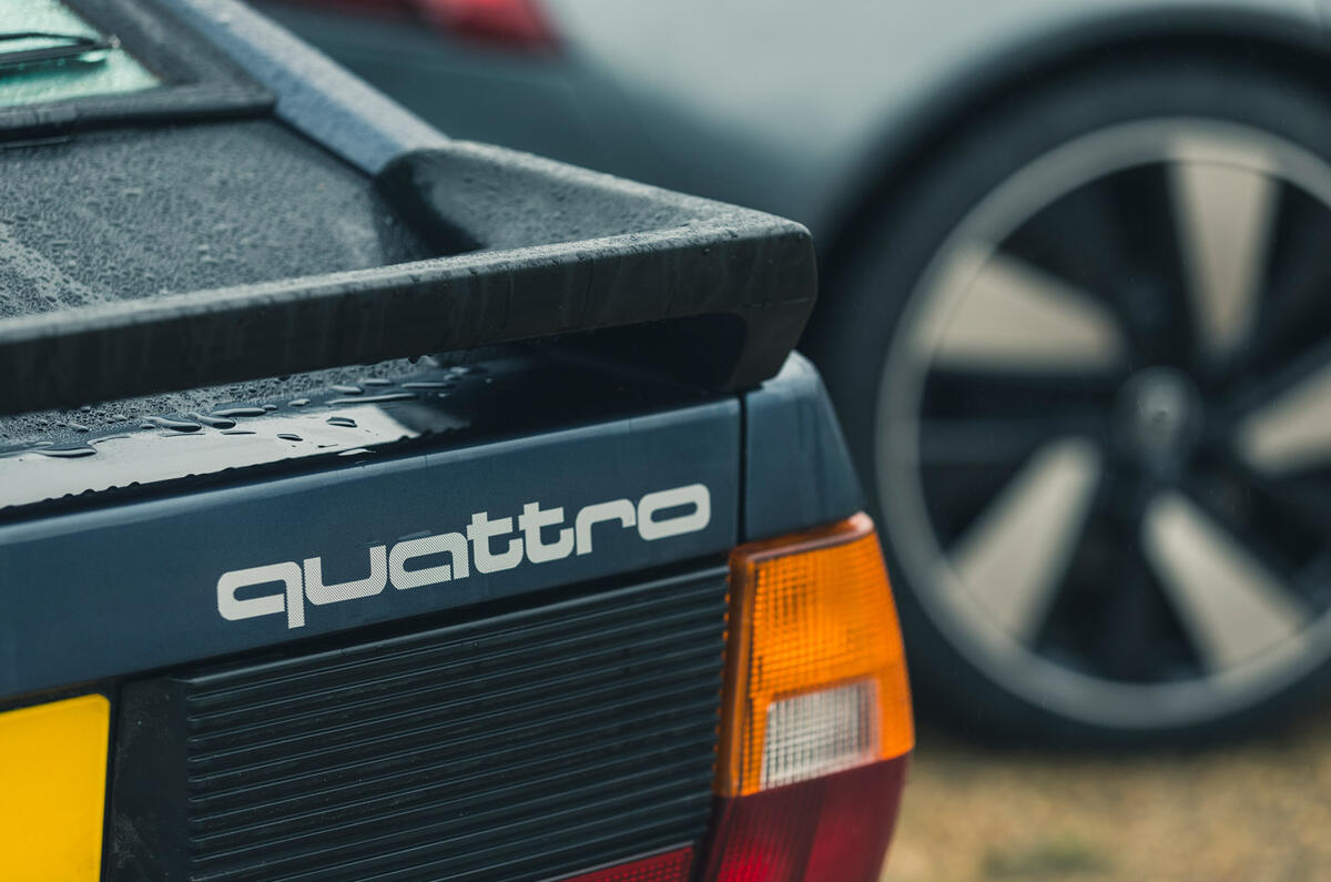 82 Audi quattro meets e tron gt quattro badge 82 Audi quattro meets e tron gt quattro badge