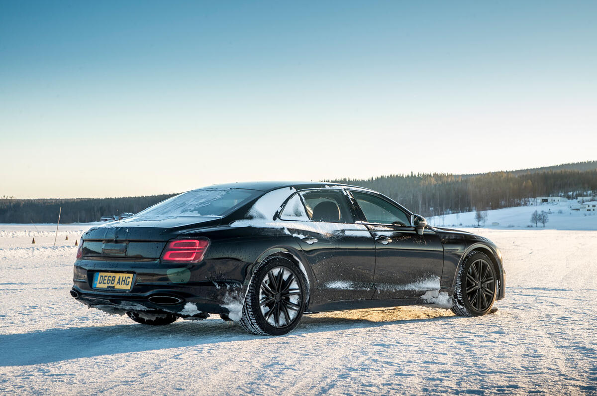 Bentley Flying Spur 2020 development ride - static rear