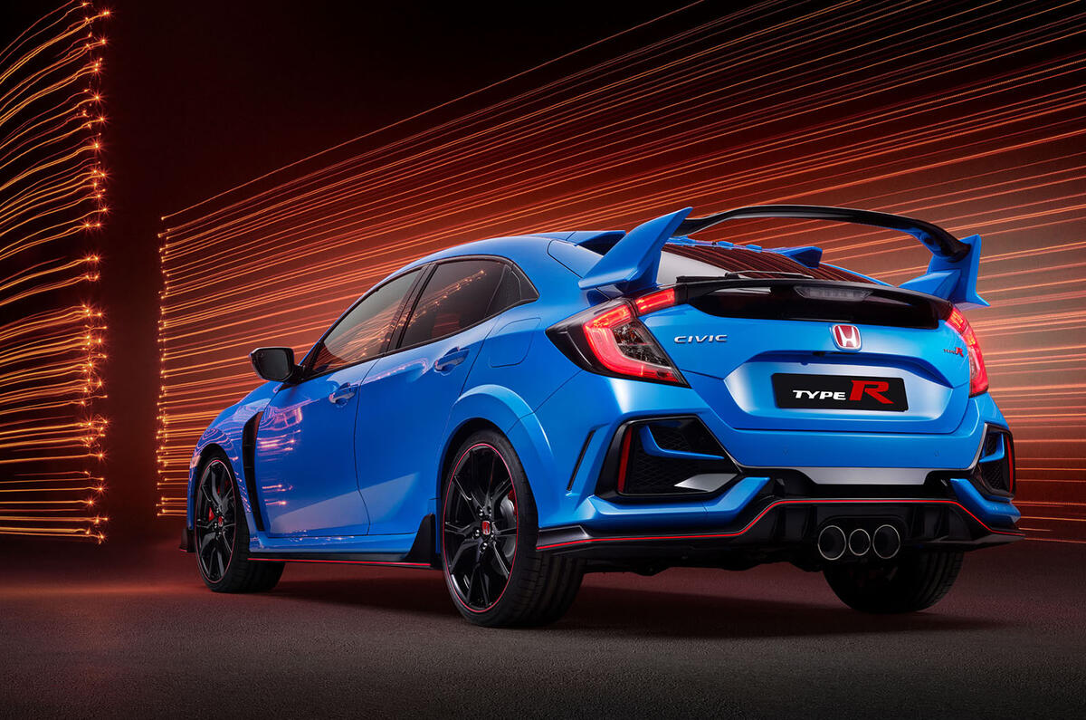 Honda Civic Type R 2020 official press photos - rear Honda Civic Type R 2020 official press photos - rear